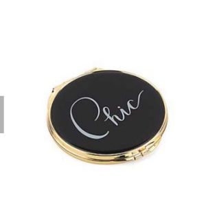 Kate Spade Chic Compact Mirror New York Lenox